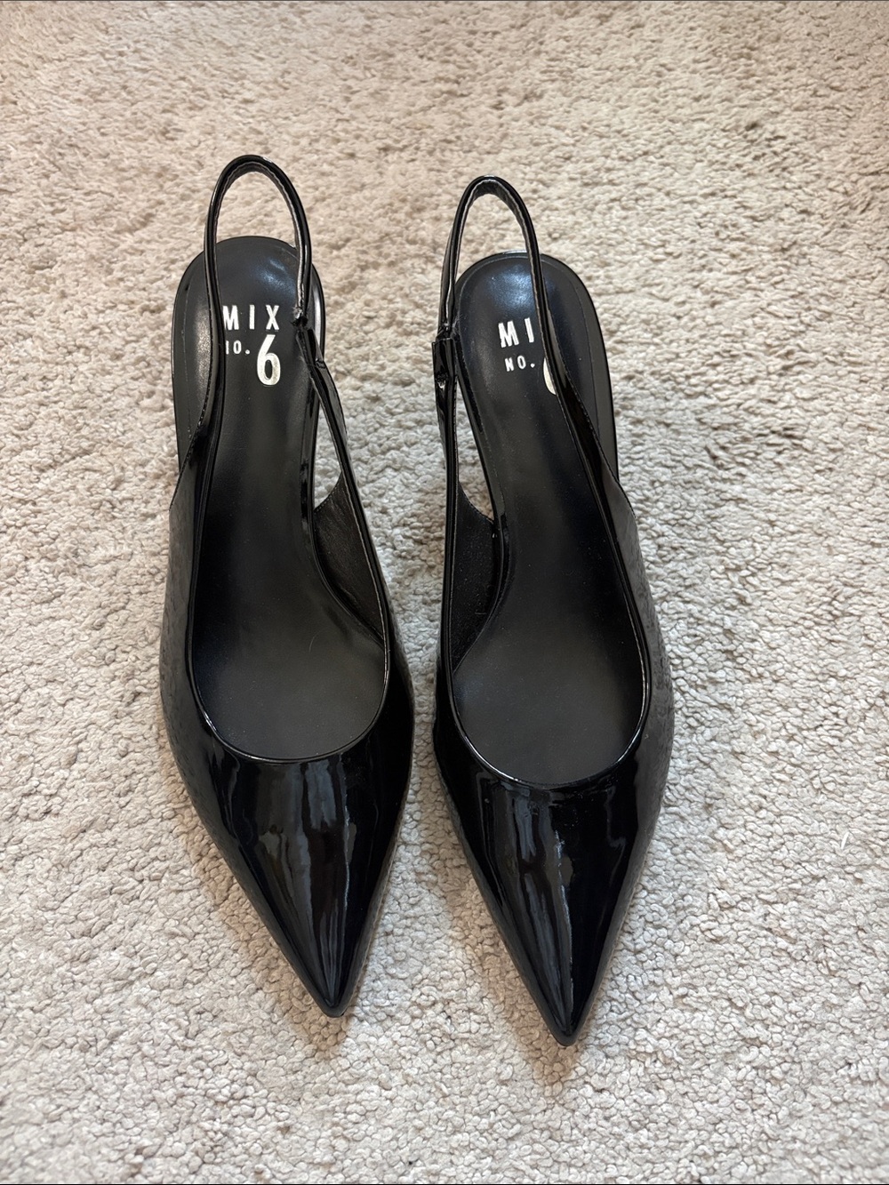 Mix No. 6 pointed heel